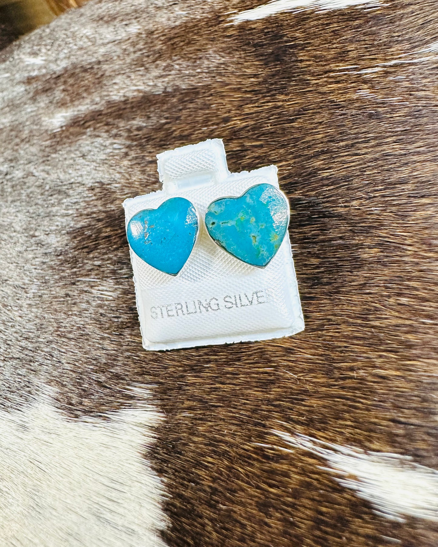Small Turquoise Heart Stud