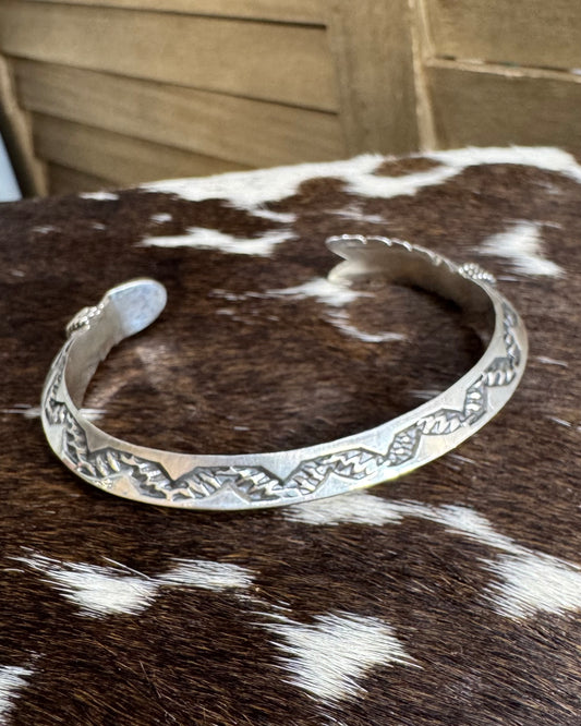 Delayne Reeves Sterling Pattern Cuff *Native