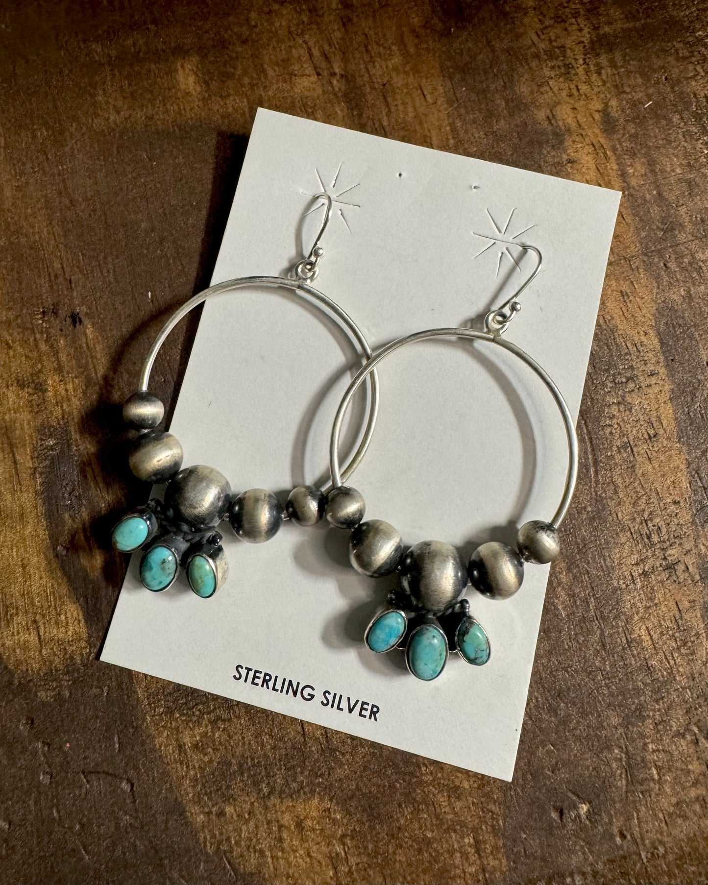 Kingman Pearl Hoops *NonNative