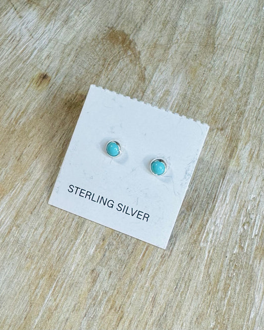 Mini Turquoise Studs *Sterling