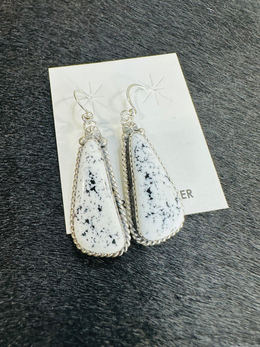 Virginia Becent White Buffalo Earrings