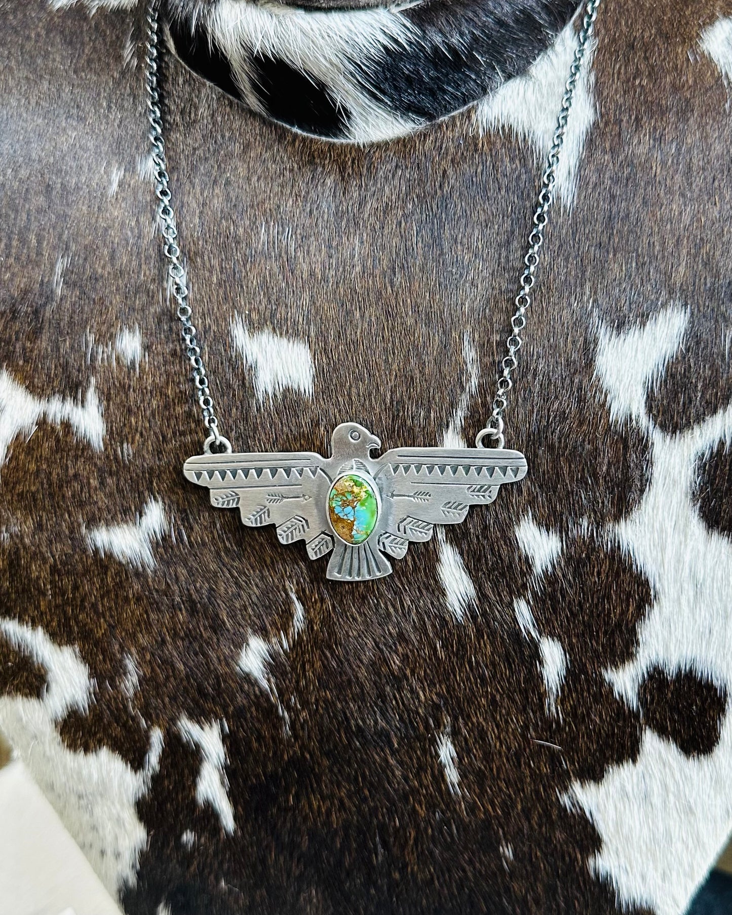 Russel Sam Thunderbird Necklace *Native