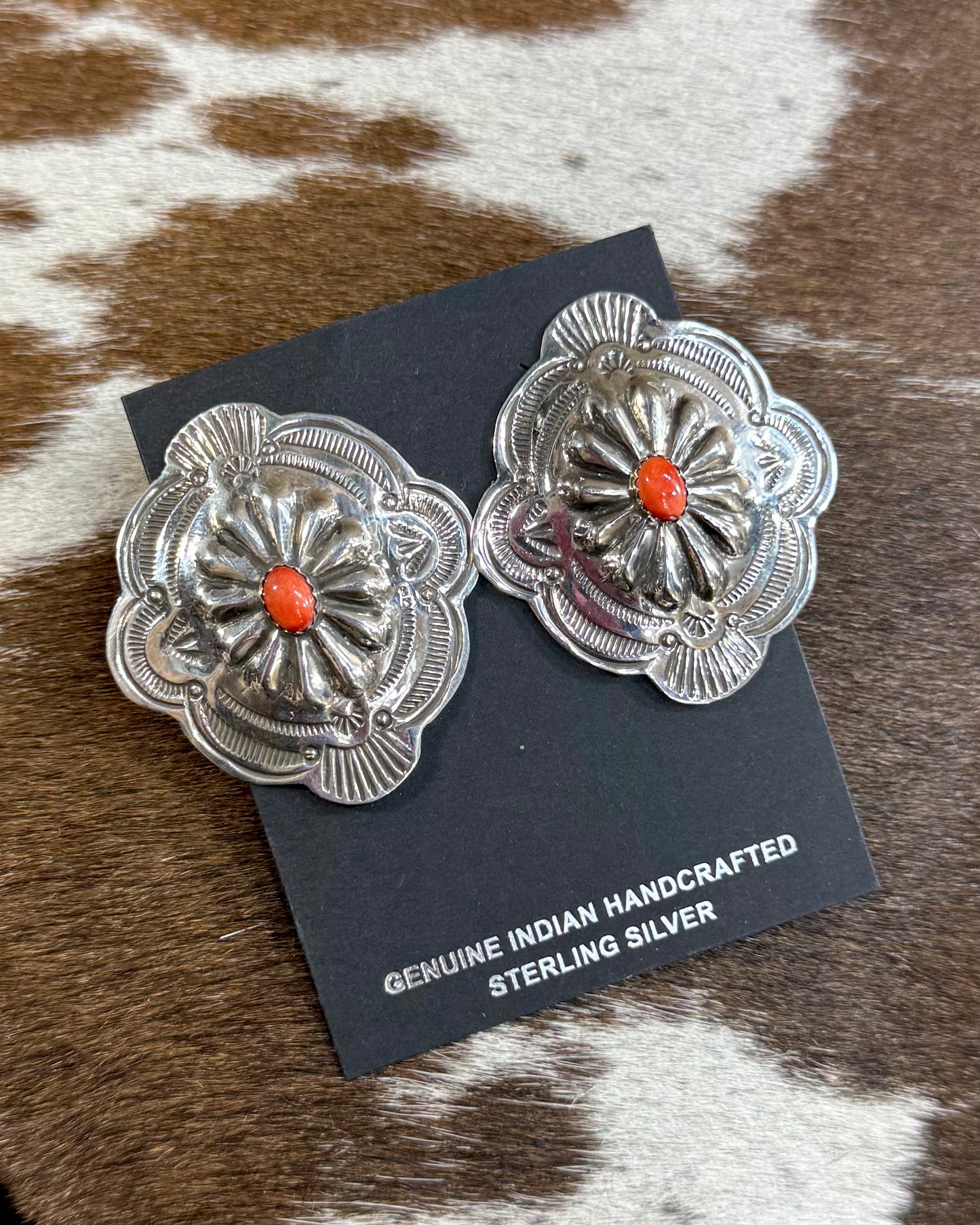 Genevieve Black Concho Studs *Native