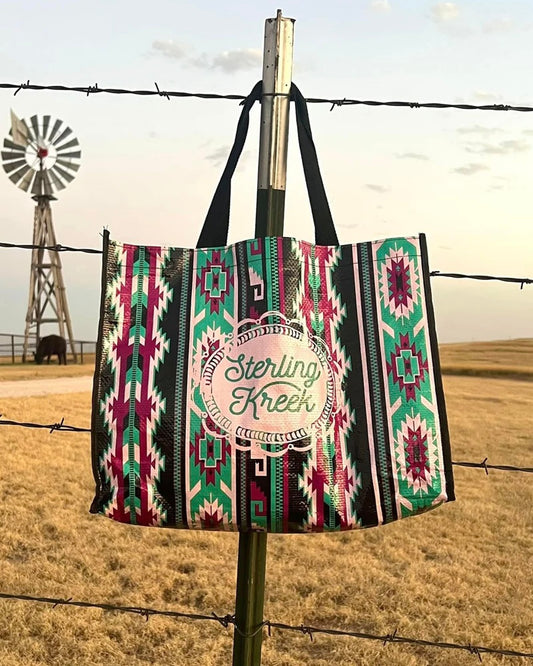 Purple Aztec Sterling Tote