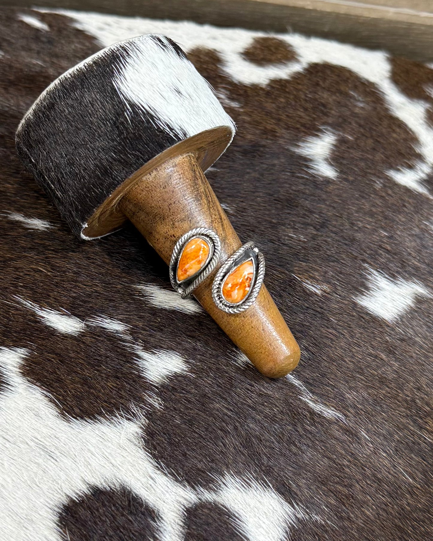 Spiny Double Stone Wrap Ring *Native