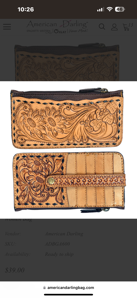 Tooled card Holder