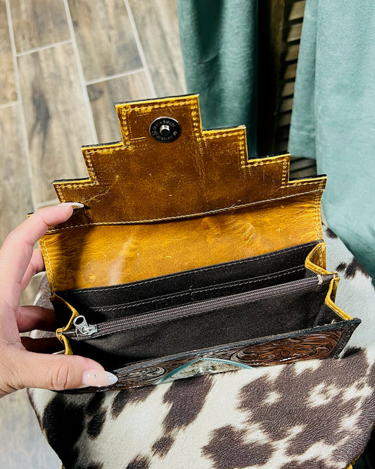 Tooled Leather Wallet *hide varies