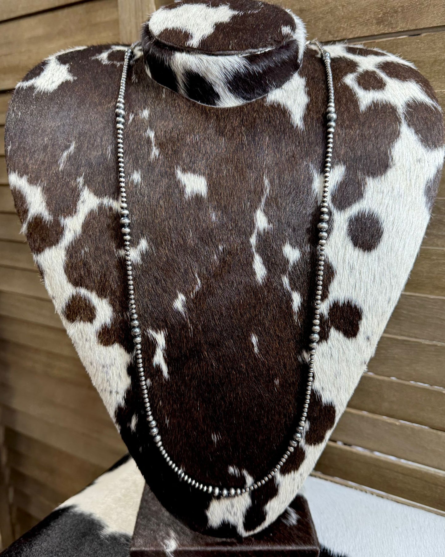 36” Graduated Sterling Pearl Necklace