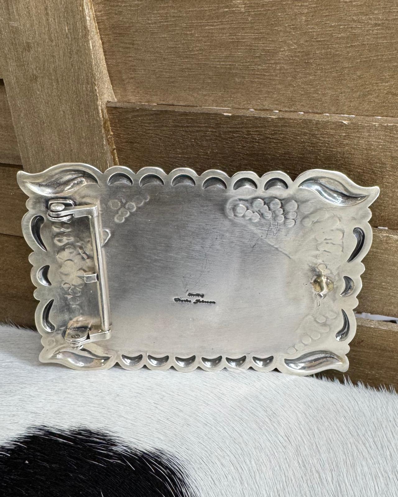 Charles Johnson Turquoise Stone Buckle *Native