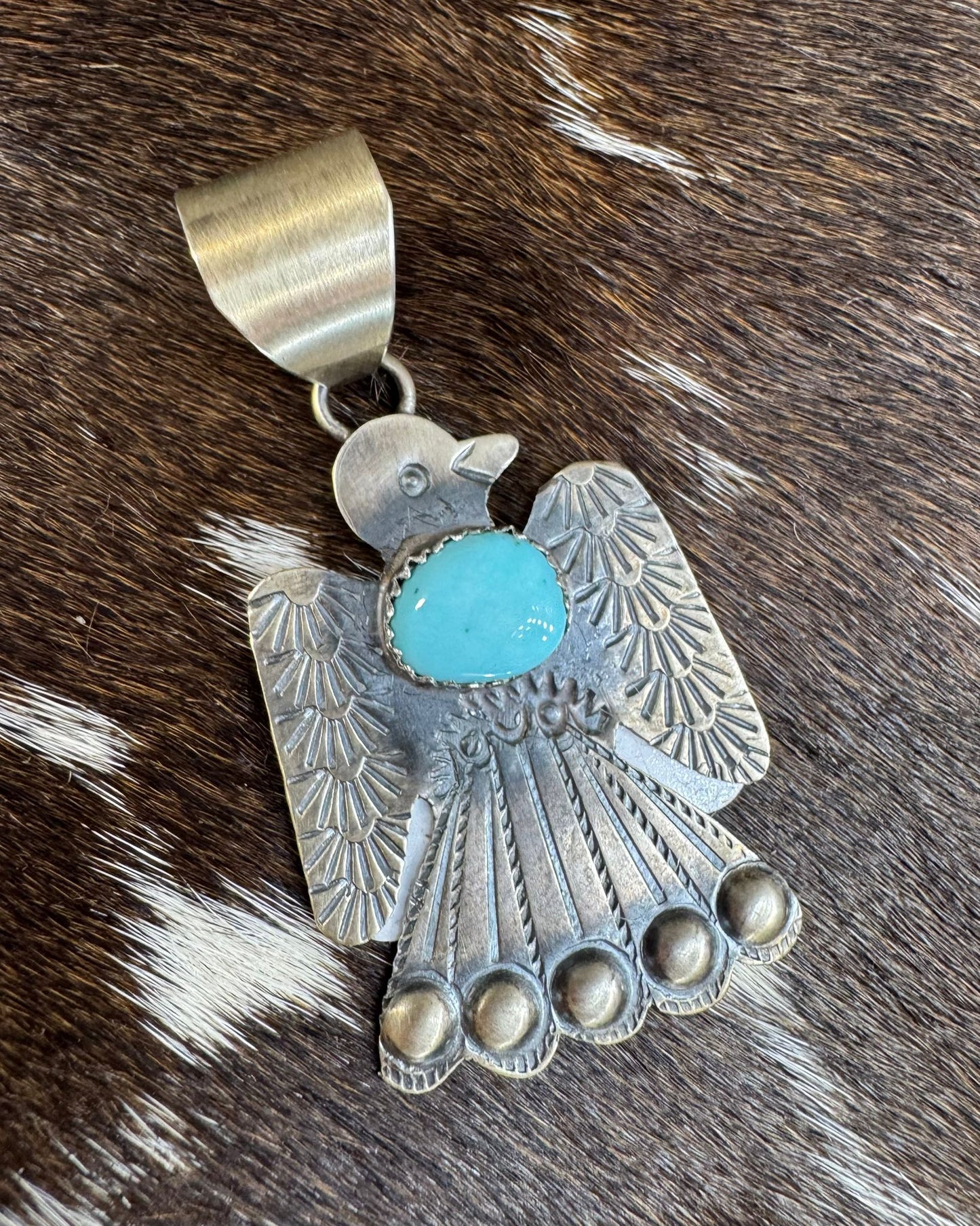 Sterling Silver Thunderbird Pendant