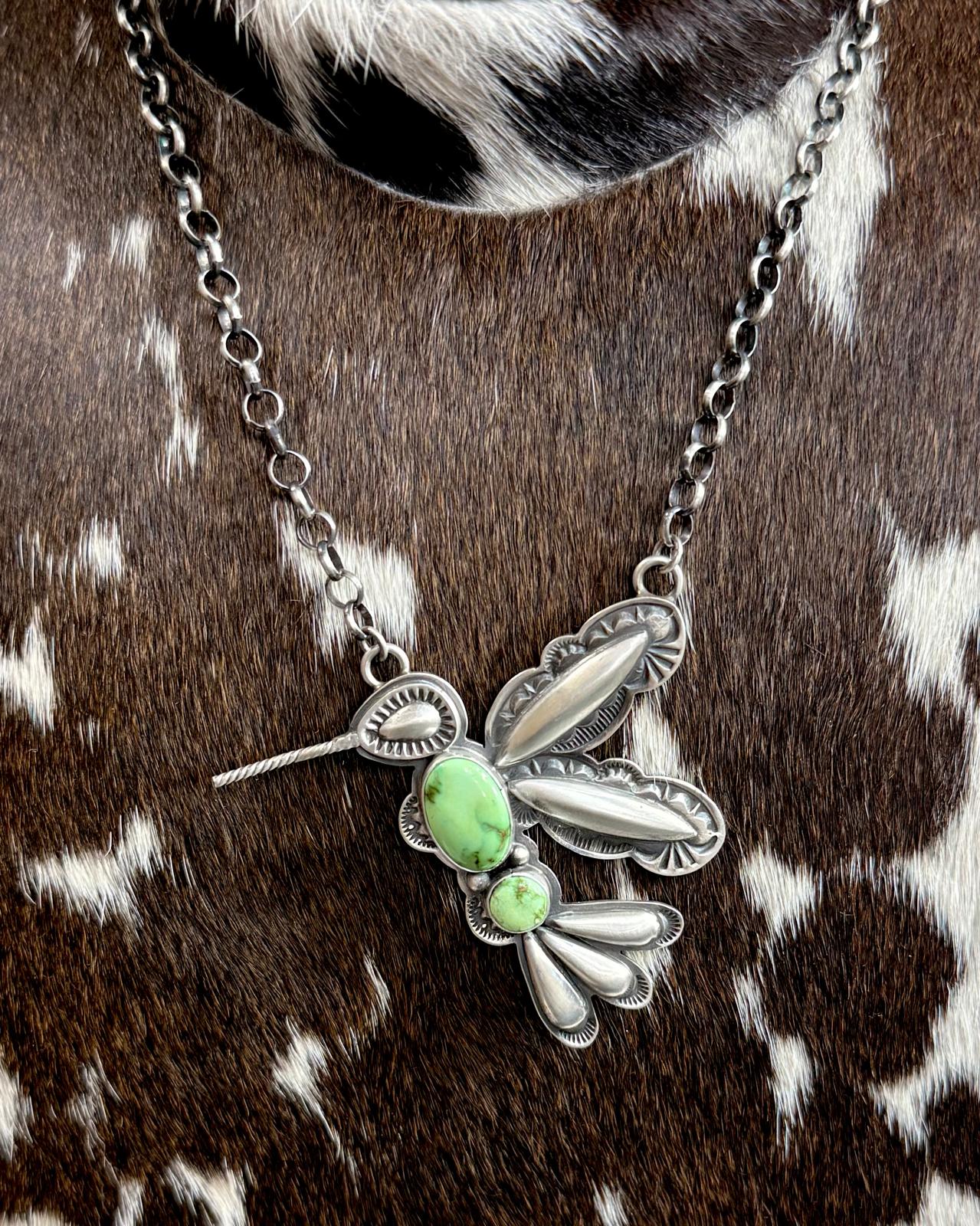 Charles Johnson Hummingbird Necklace 20” *Native