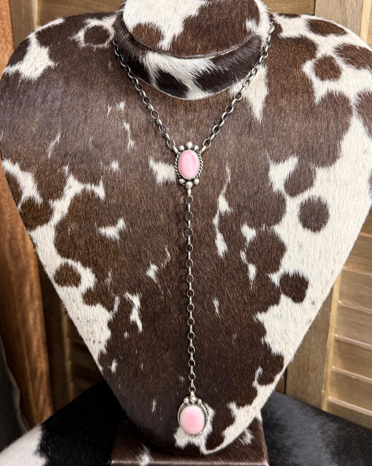 Augustine Largo Pink Conch Lariat *Native