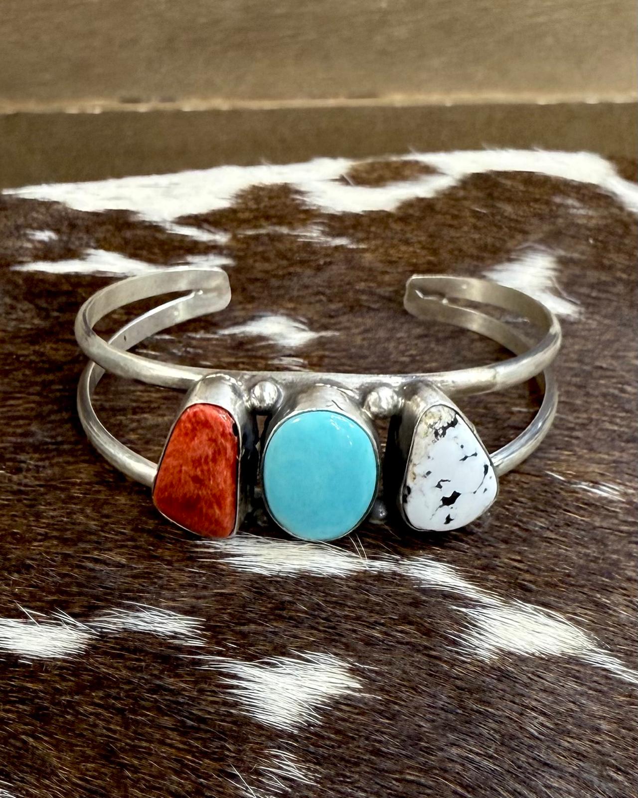 Augustine Largo Mixed 3 Stone Cuff *Native