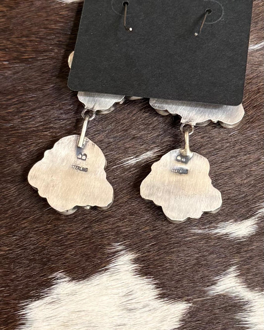 Mix Stone Cluster Dangle Earrings *Native