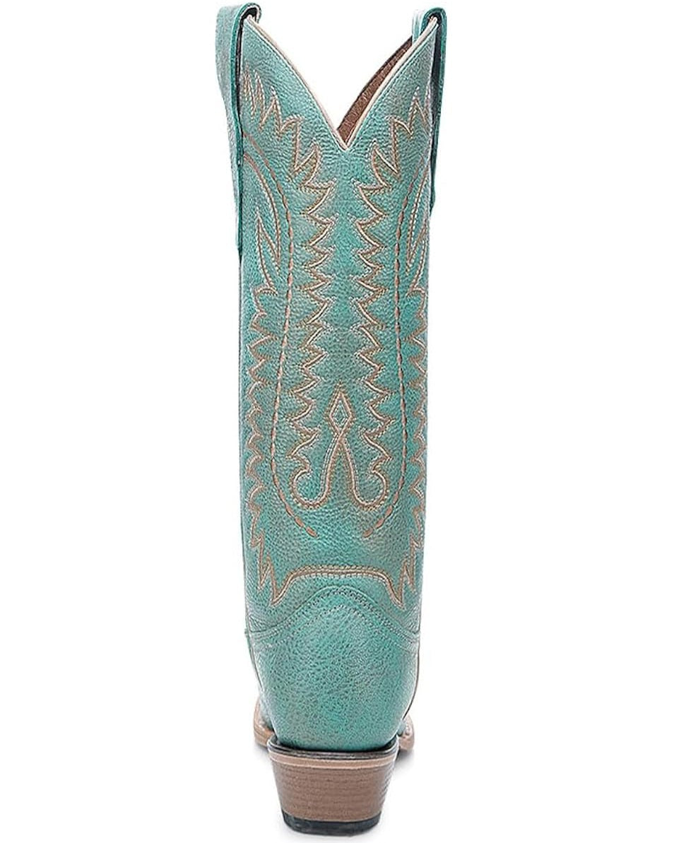Circle G Turquoise Embroidery Cowgirl Boots