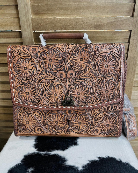 Tooled Laptop Bag