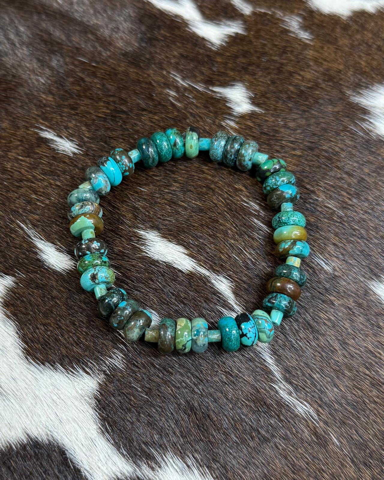 Natural Turquoise Stretch Bracelet