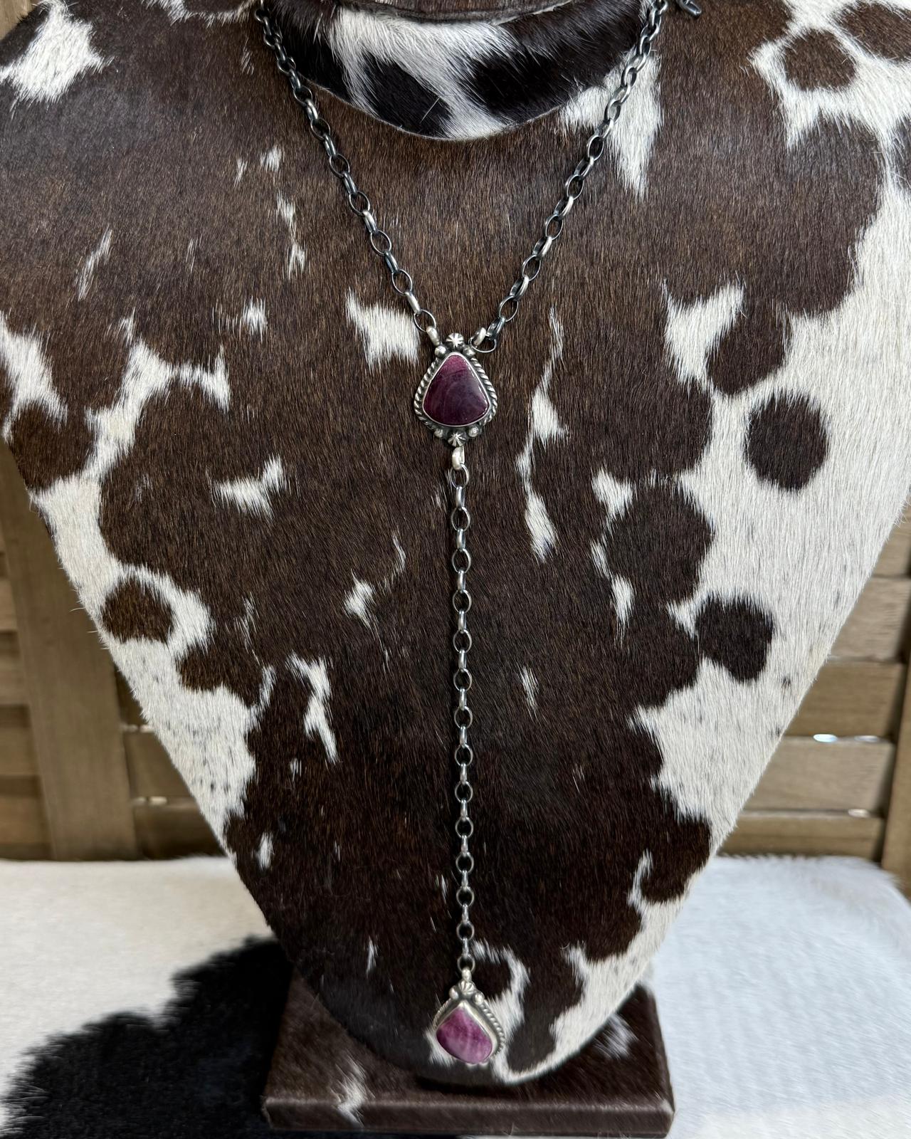 Elouise Kee Purple Spiny Lariat *Native