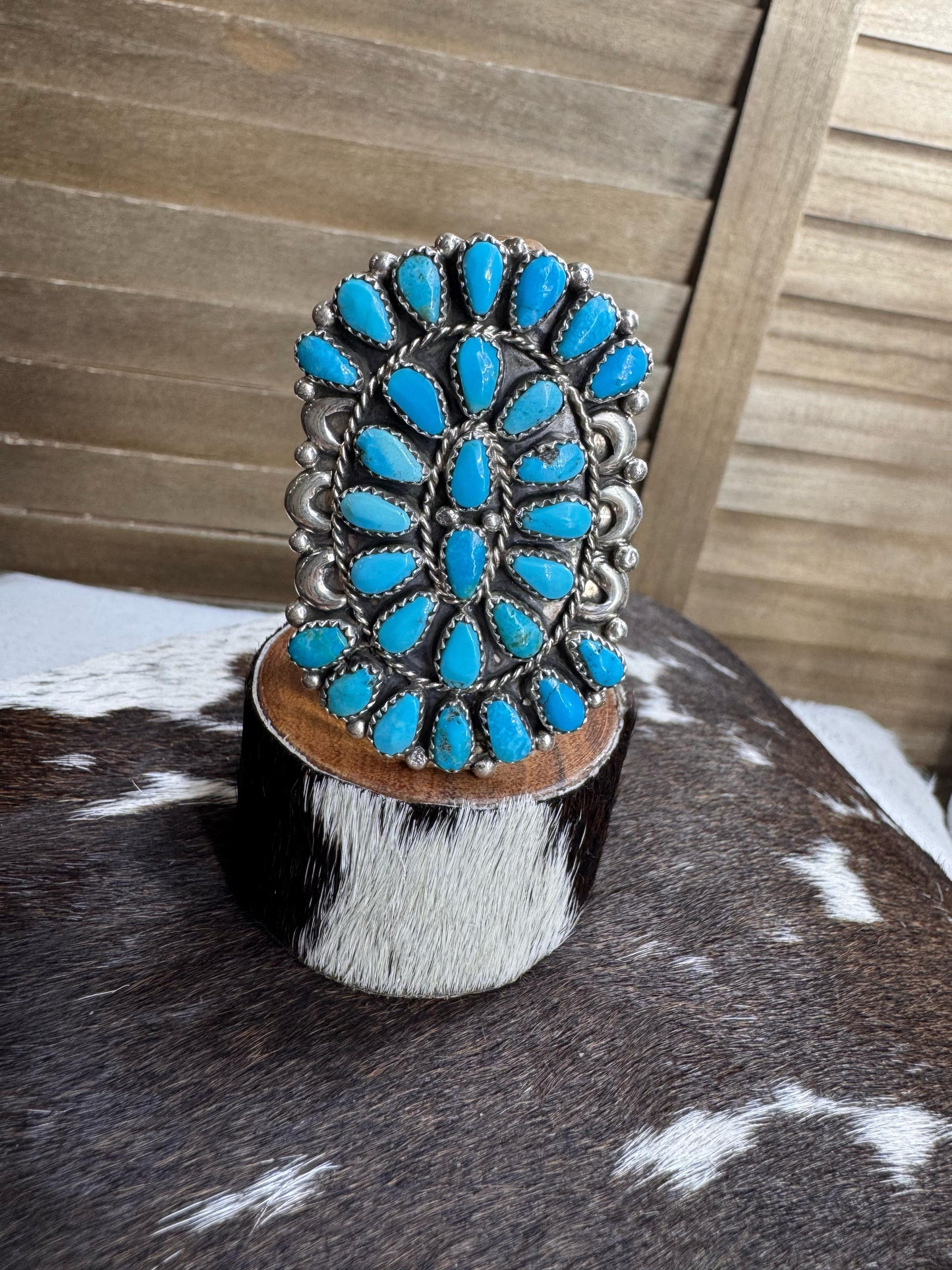 Petit Point Cluster Ring