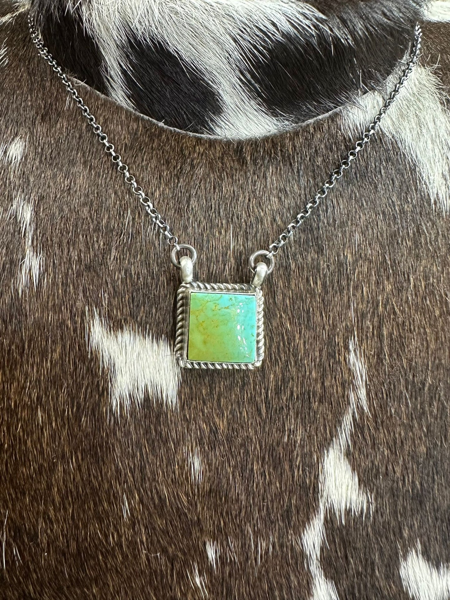 Square Kingman Necklace *Native
