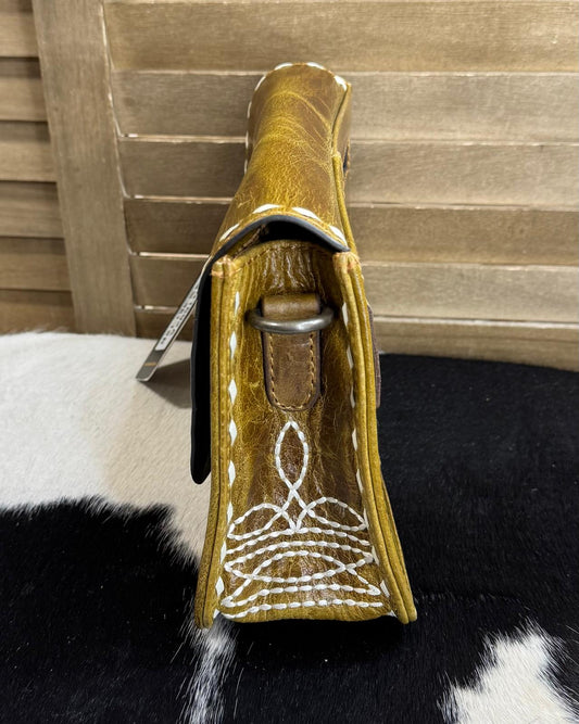 Boot Stitch Leather Crossbody