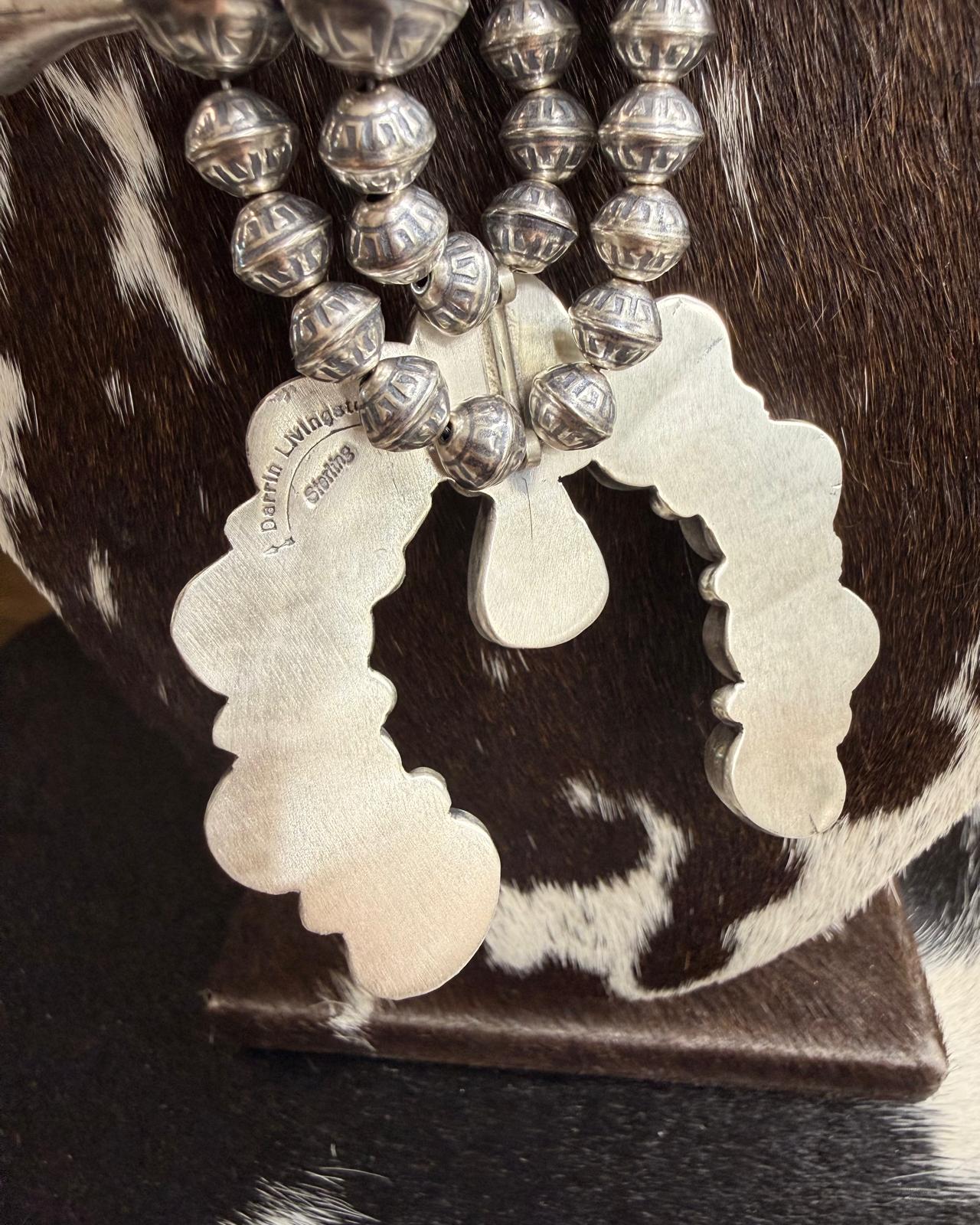 Darrin Livingston Dry Creek Squash Blossom Necklace*Native