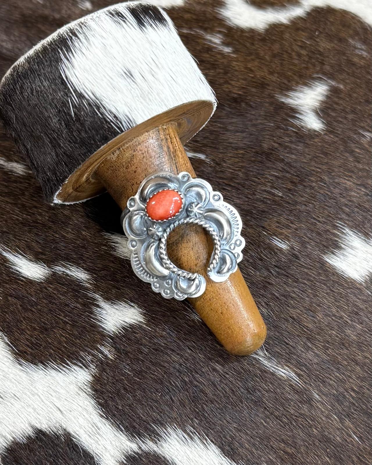 Sterling Spiny Naja Adjustable Ring *Native