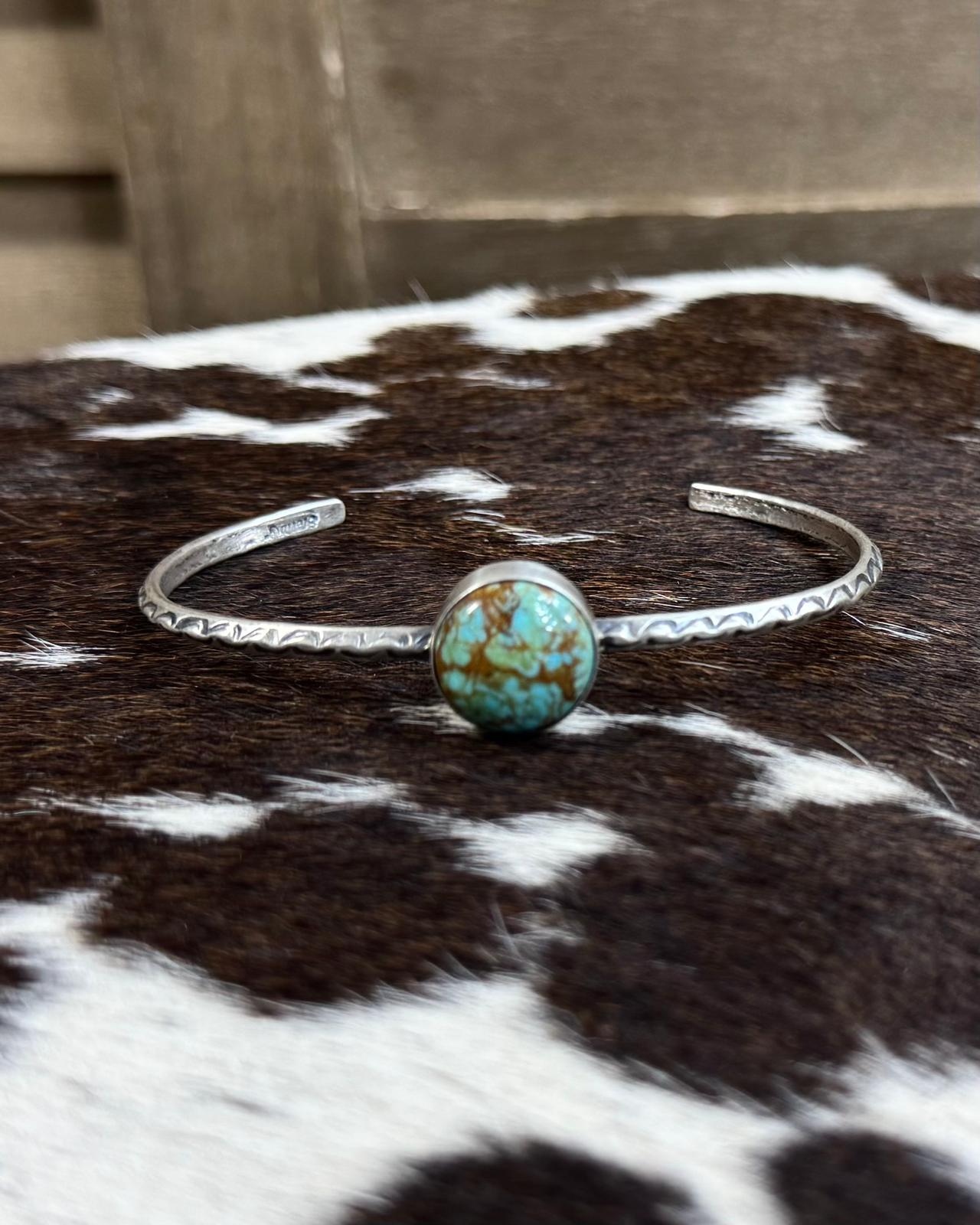 Johnny Dixon Kingman Circle Stone Cuff *Native