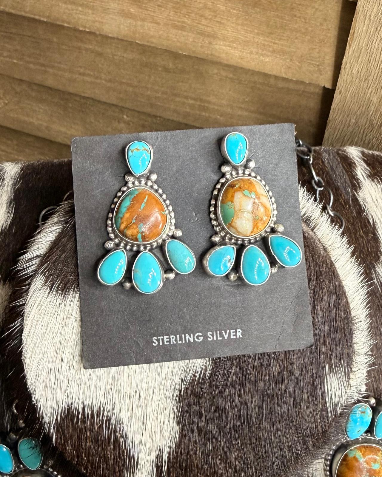 Sheila Royston Ribbon Kingman Statement Set *Native