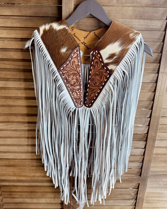 AD Cowhide Fringe Vest