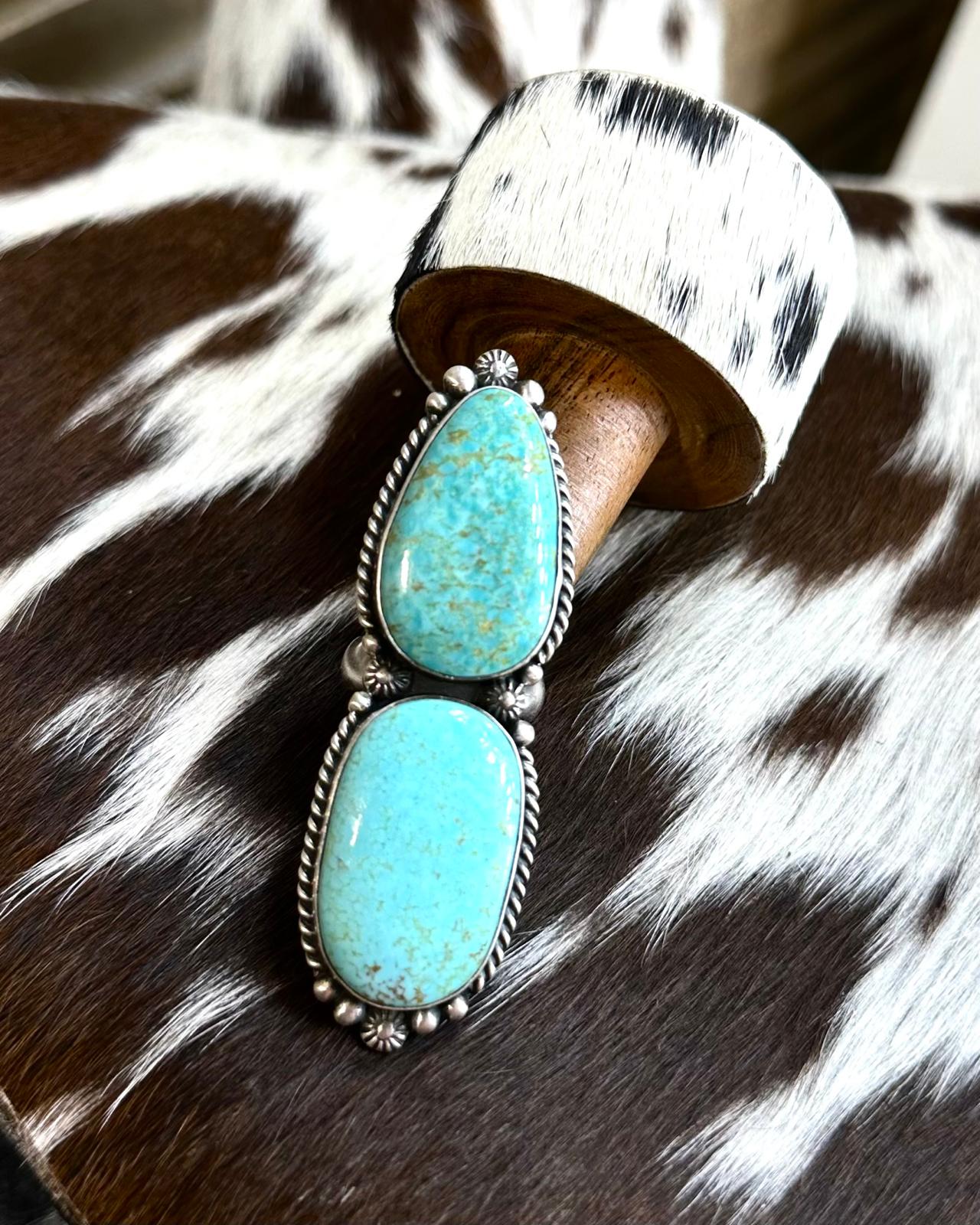 Eugene Balone Adjustable 2 Stone Ring *Native