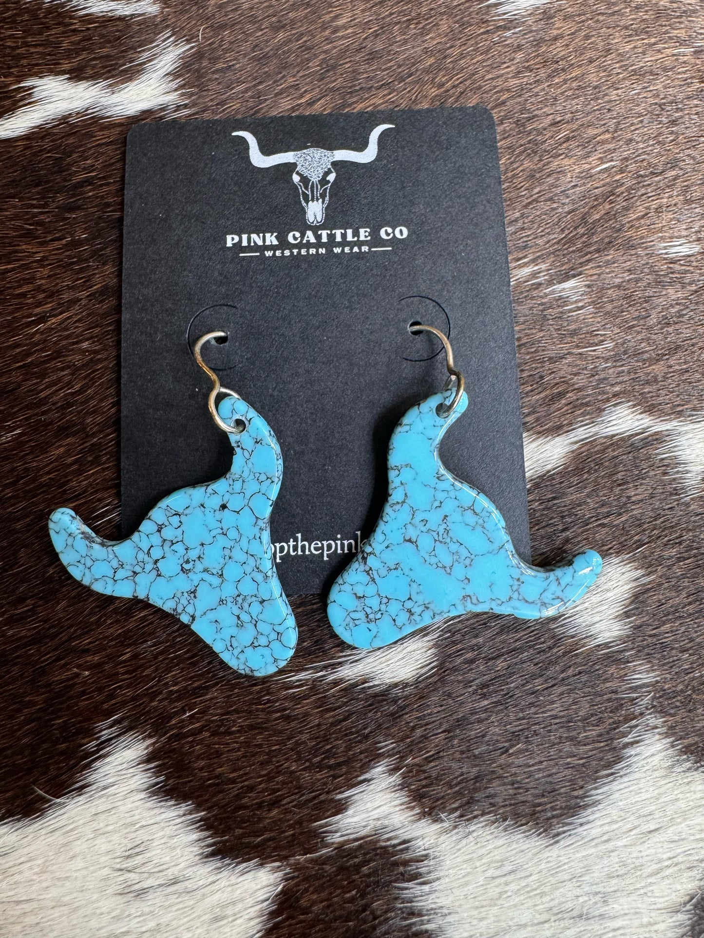 Longhorn Slab Earrings *Native Made