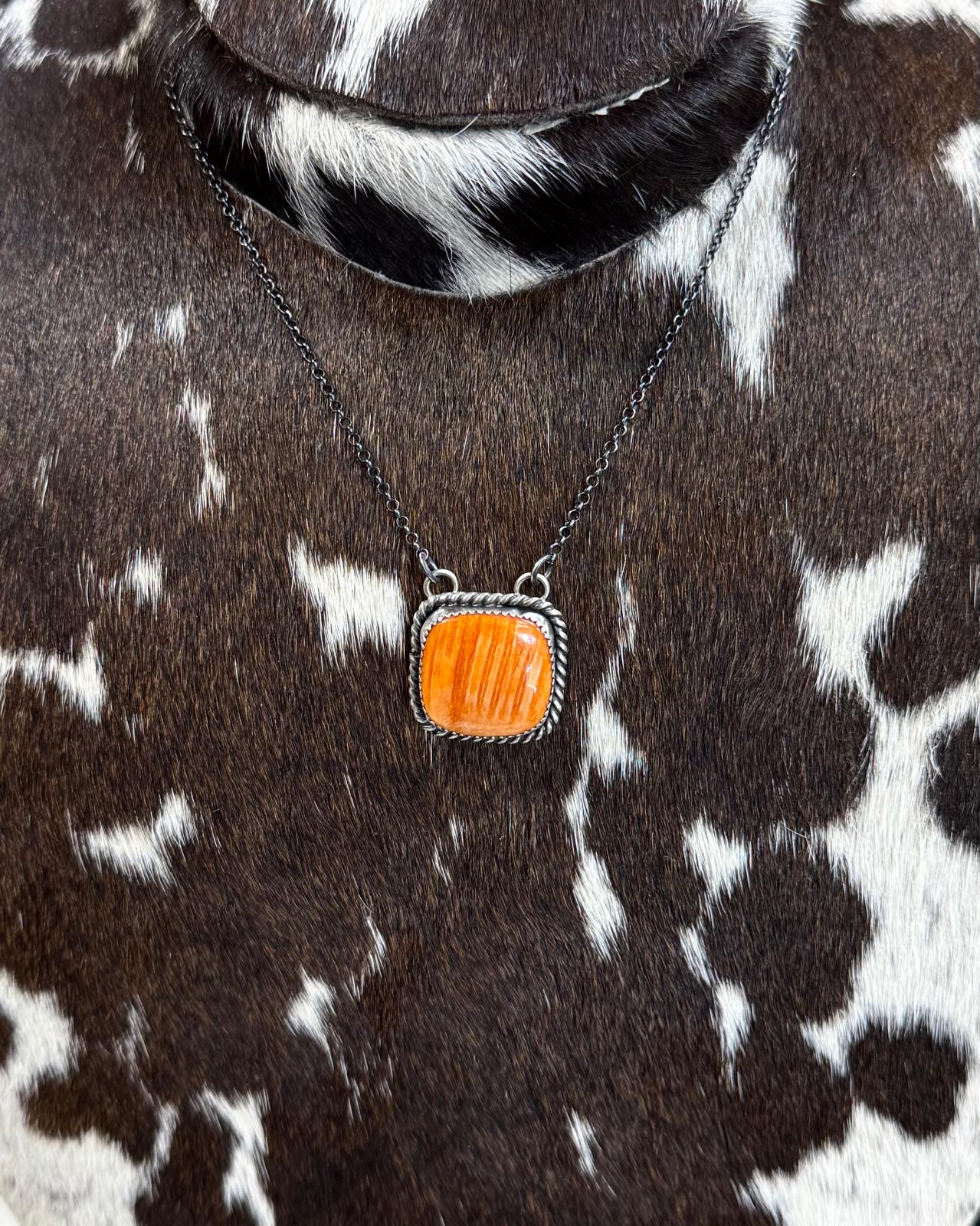 Theresa Smith Spiny Square Necklace *Native