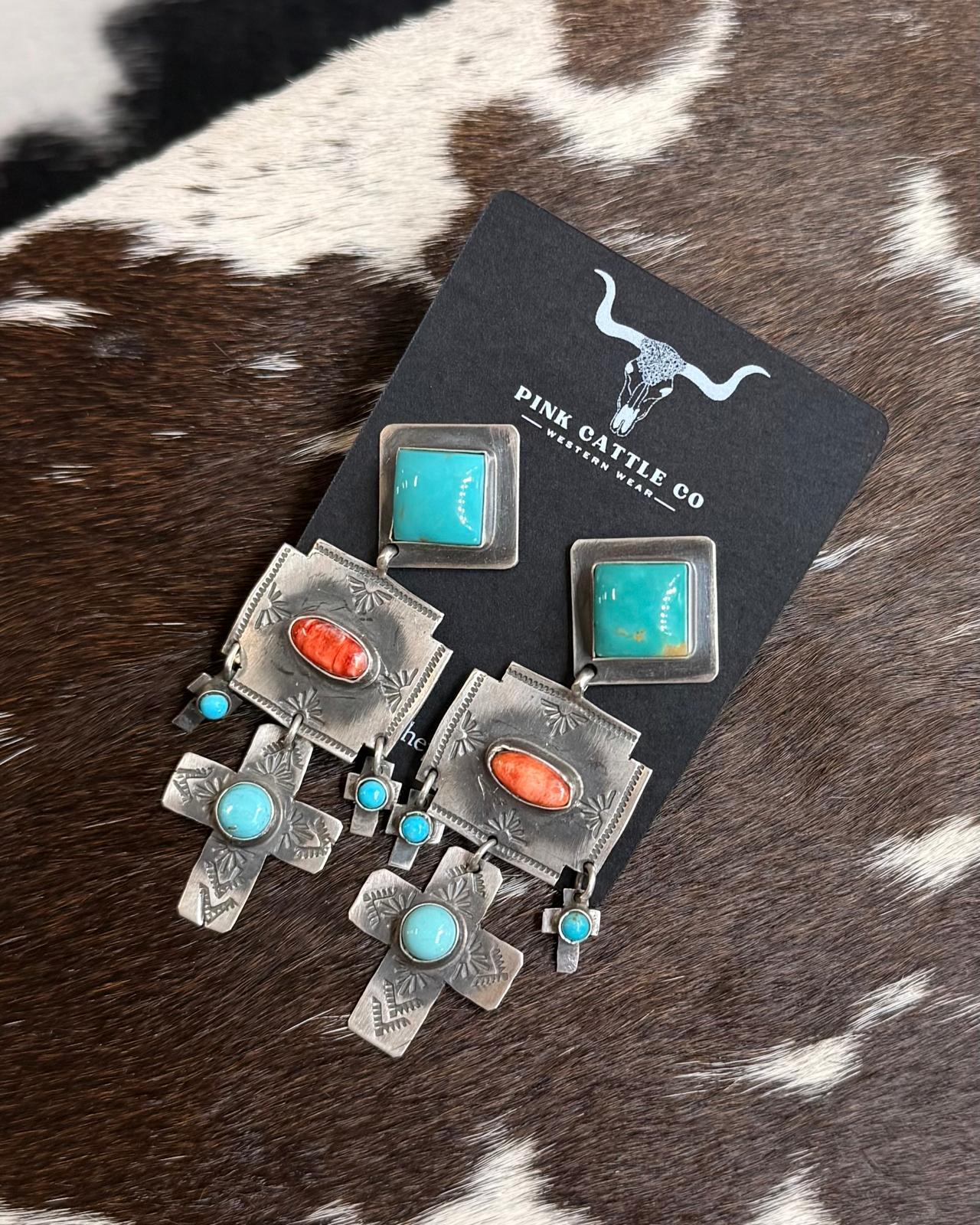 Rita Lee Cross Chandelier Dangle *Native