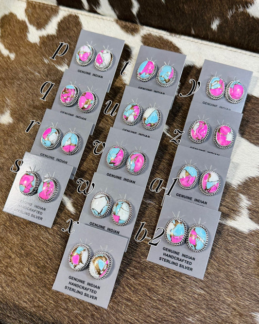 Trish Largo Cotton Candy Studs *native