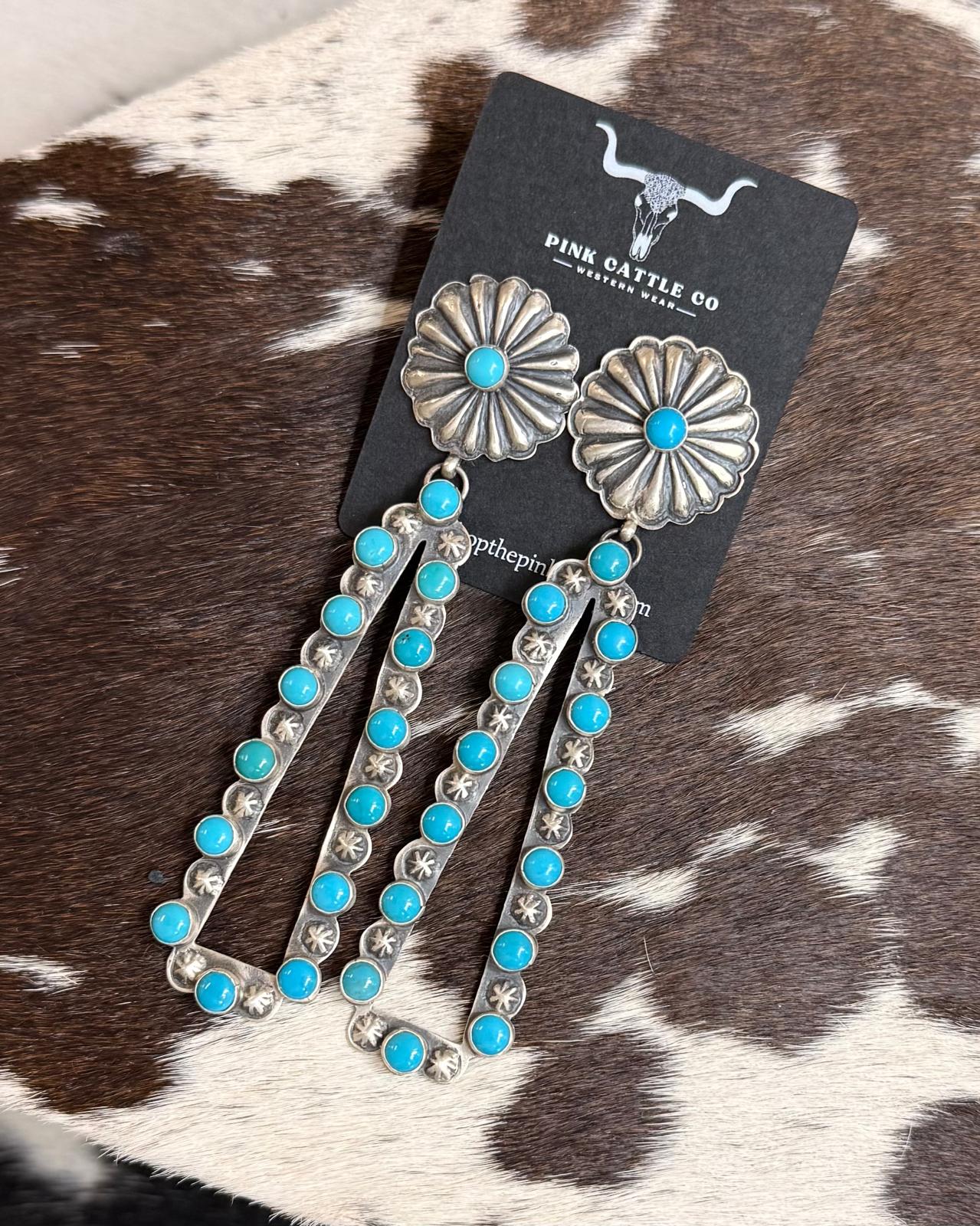 Concho Stud Triangle Dangles *Native