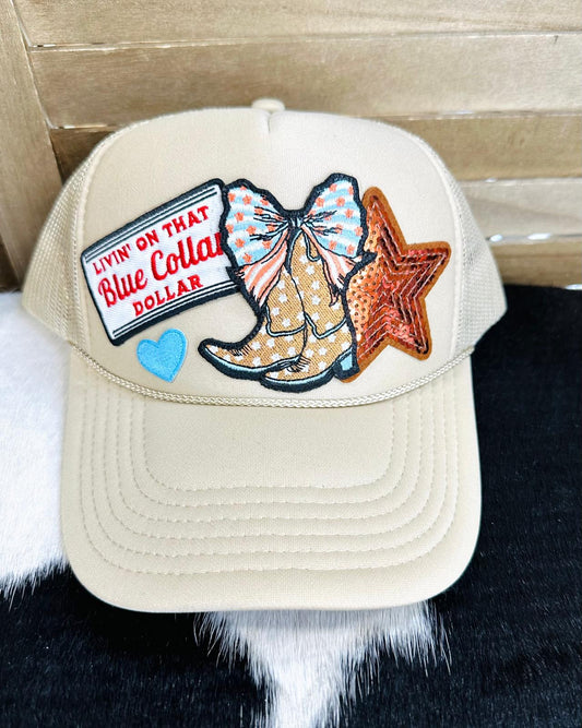 Livin' On That Blue Collar Dollar Hat