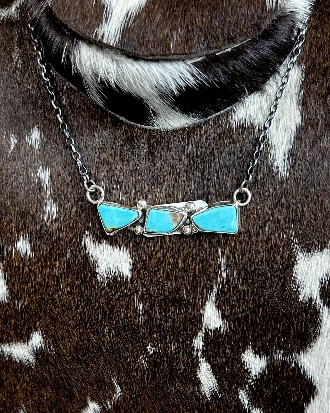 Jude Candelaria 3 Stone Necklace *Native