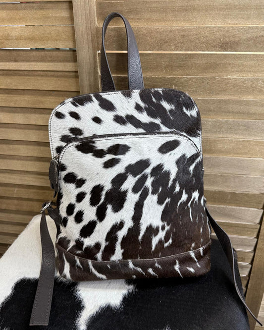 Cowhide Spotted Backpack