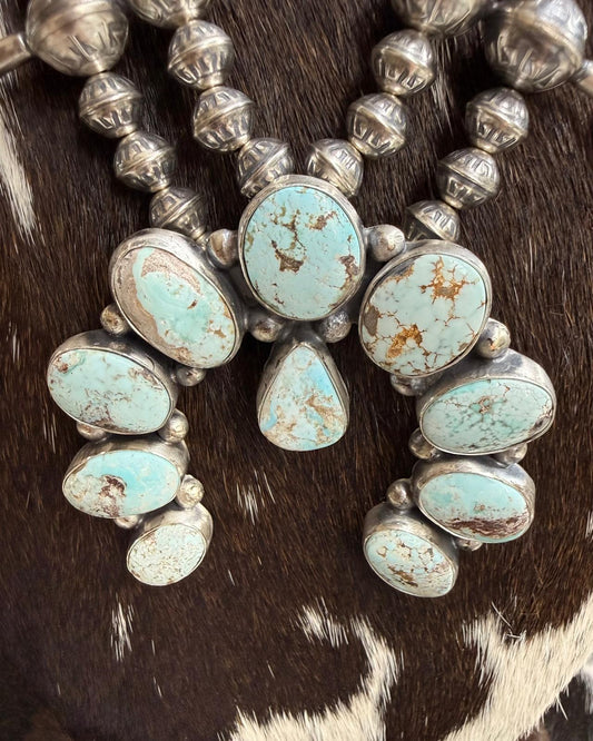 Darrin Livingston Dry Creek Squash Blossom Necklace*Native