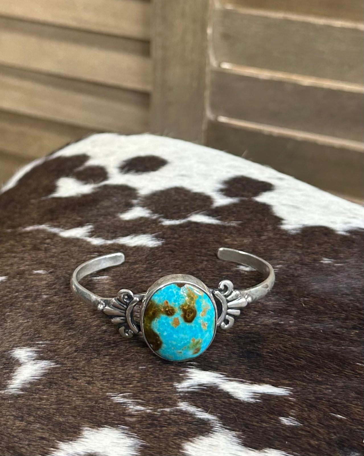 Turquoise Side Pattern Cuff * Native