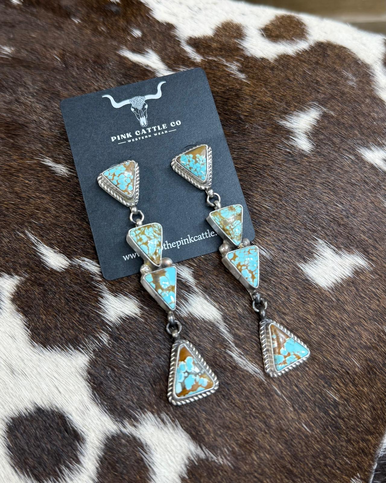 Judith Dixon Triangle Dangle Earrings *Native