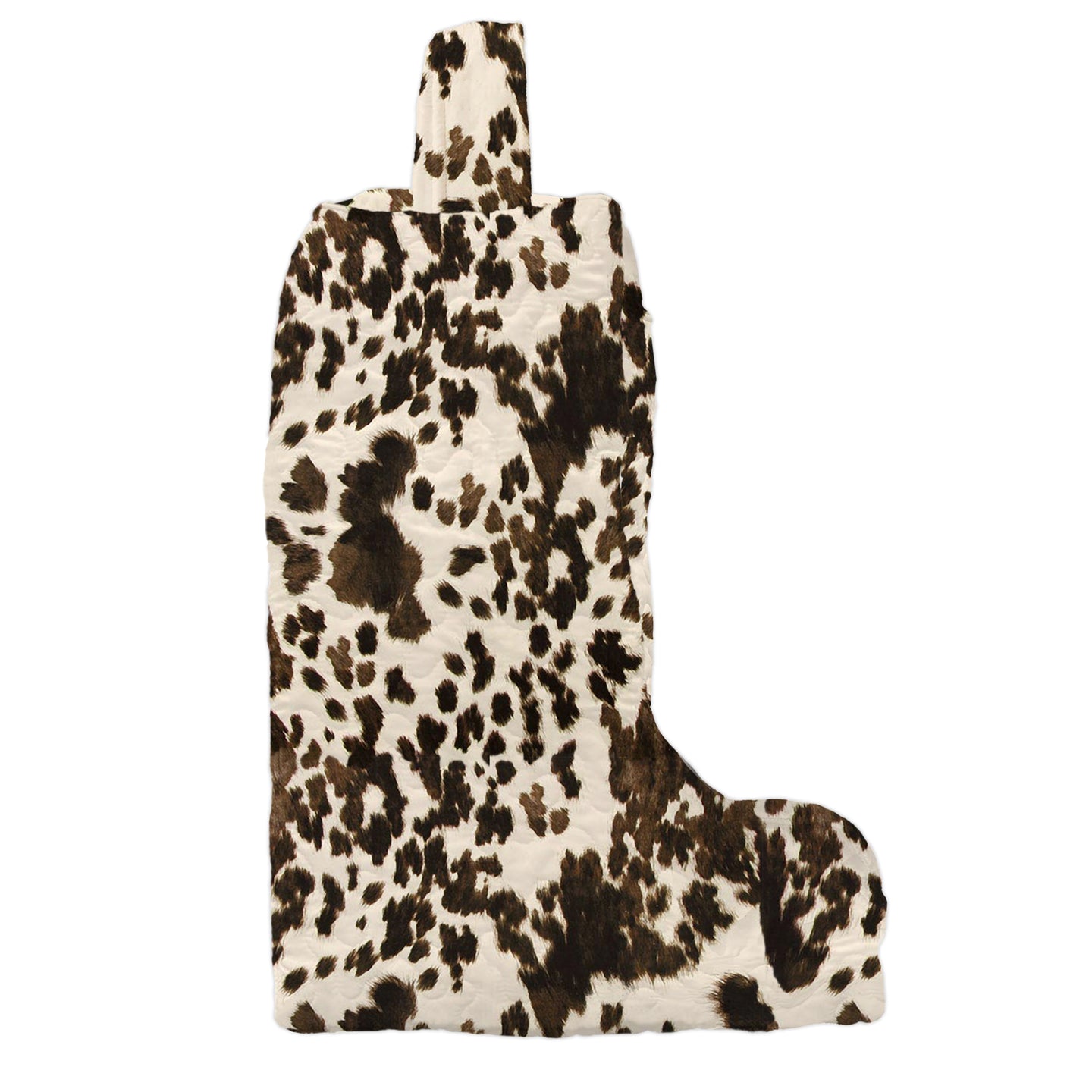 Bella Hide Brown Quilted Boot Bag