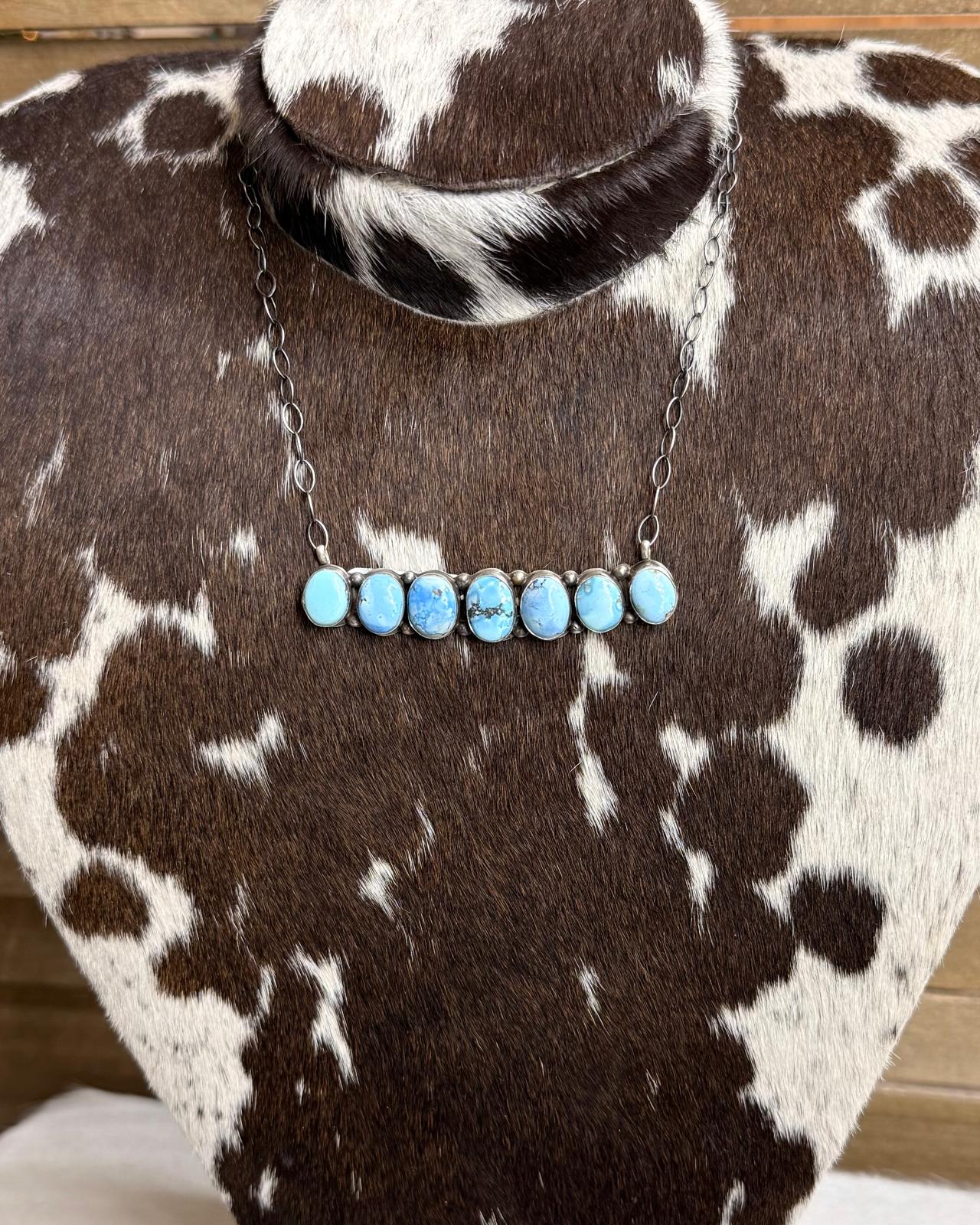 18" 7 Stone Golden Hills Necklace *Native