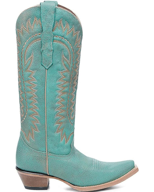 Circle G Turquoise Embroidery Cowgirl Boots