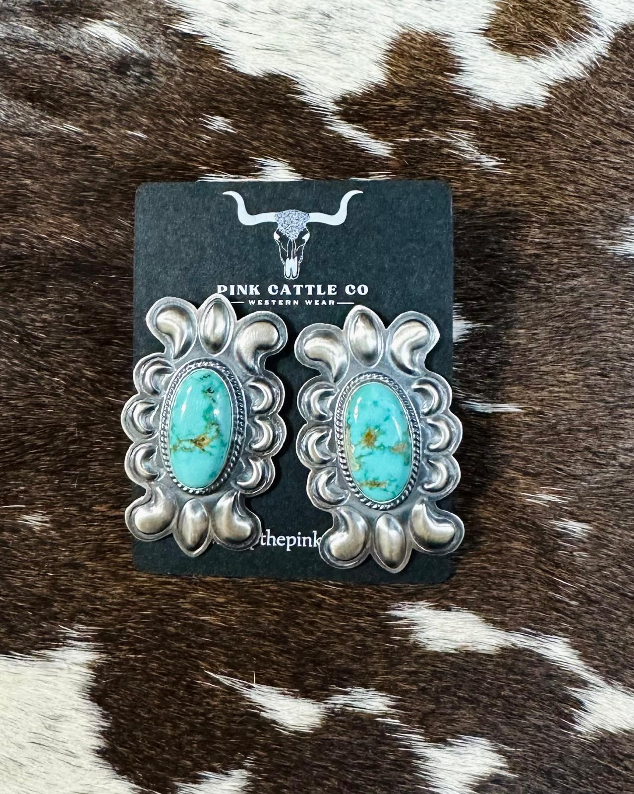 Royston Sterling Silver Border Stud *Native
