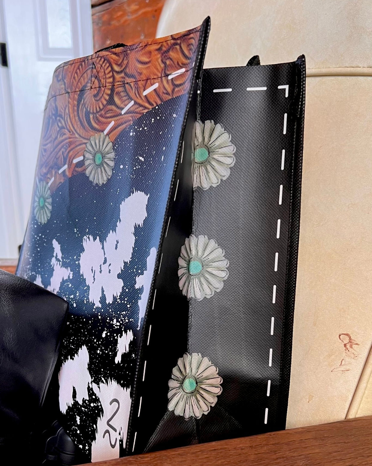 Cowhide Reusable Tote