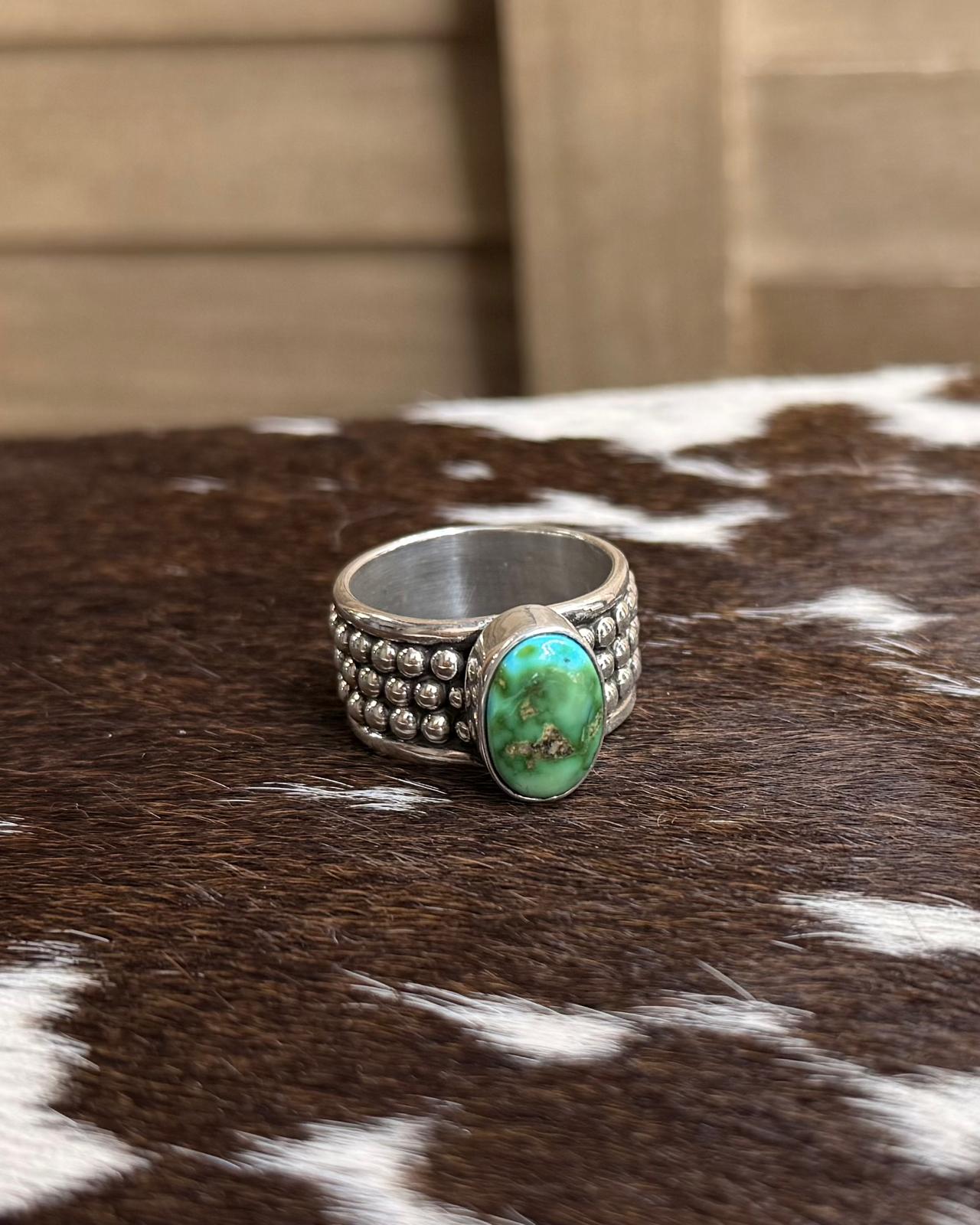 Sonoran Studded Stone Ring (Sz10) *NonNative