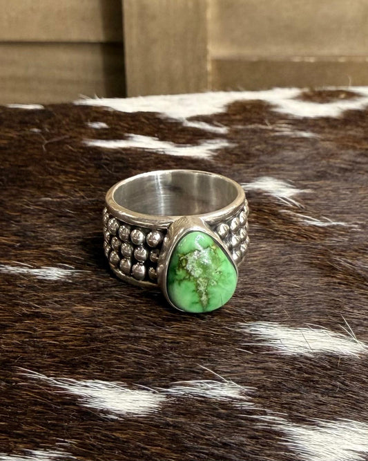 Sonoran Studded Stone Ring (Sz8) *NonNative