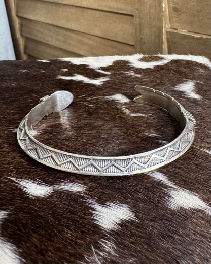 Delayne Reeves Sterling Pattern Cuff *Native